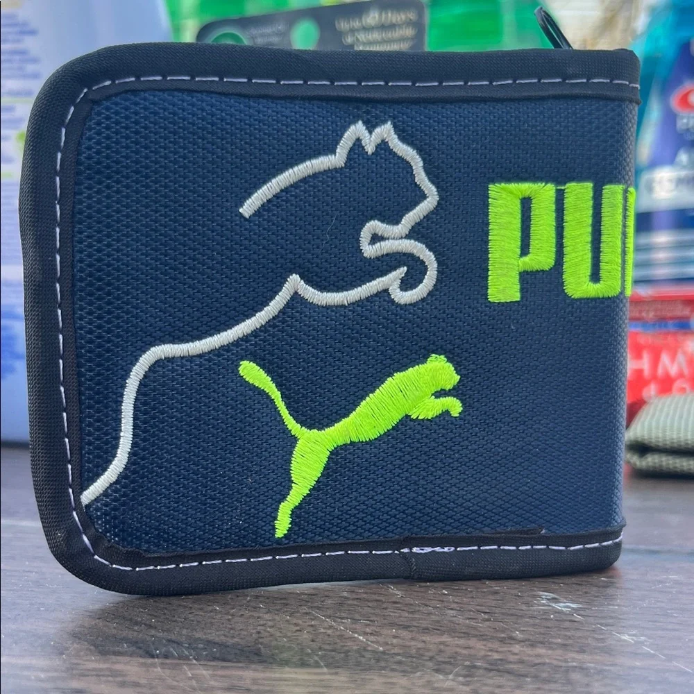 Puma Navy and Neon Yellow Wristband